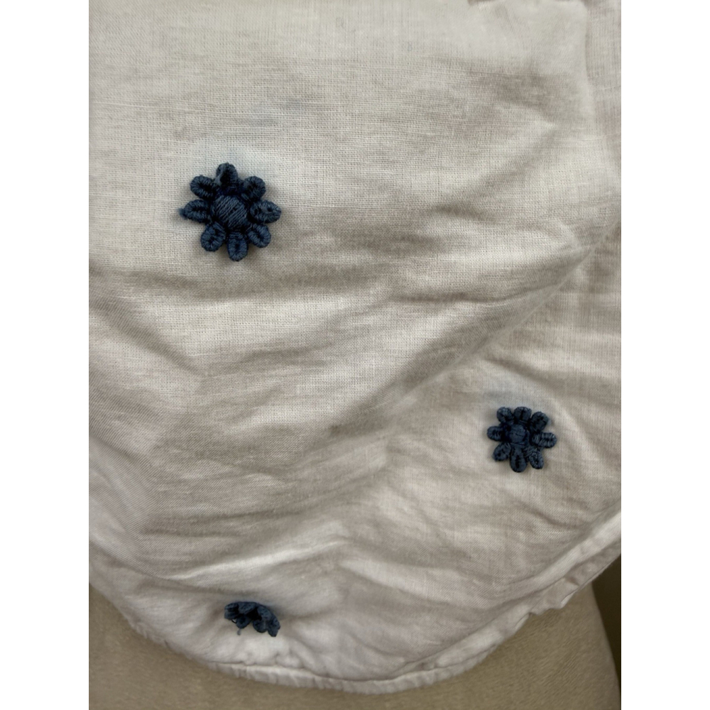 Farm Rio crop embroidered floral top With Tie On Front Size Medium - Picture 9 of 12